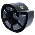 Kwietnik ogrodowy plastikowy czarny spiralny 53x43,5x32,5 cm