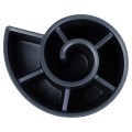Kwietnik ogrodowy plastikowy czarny spiralny 53x43,5x32,5 cm