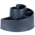 Kwietnik ogrodowy plastikowy czarny spiralny 53x43,5x32,5 cm