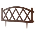 Płotek ogrodowy brązowy 57x25 cm 12 szt.