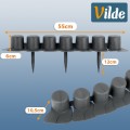 Palisada ogrodowa szara 55 cm 8 szt.