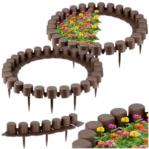 Palisada ogrodowa brązowa 55 cm 8 szt.