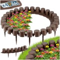 Palisada ogrodowa brązowa 220 cm 4 szt.