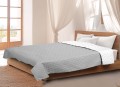 Narzuta Pikowana 200x220 Szaro-Biała Na Łóżko Premium