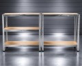 Mocny Regał Magazynowy Metalowy 875kg 5 Półek Garażowy 180x90x40