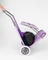 Leżak Plażowy z Funkcją Wózka Fioletowy – Mobilny i Wygodny