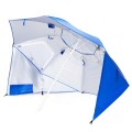 Duży parasol plażowy i ogrodowy 3w1 - składany parawan