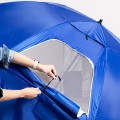 Duży parasol plażowy i ogrodowy 3w1 - składany parawan