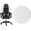 Fotel Gamingowy Quattro White Podnóżek Pikowany Eco Skóra Premium