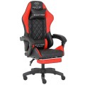 Ergonomiczny Fotel Gamingowy Quattro Carbon Red Pikowany