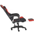 Ergonomiczny Fotel Gamingowy Quattro Carbon Red Pikowany
