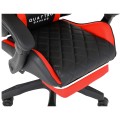 Ergonomiczny Fotel Gamingowy Quattro Carbon Red Pikowany