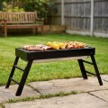 Grill węglowy składany przenośny 77x23x31 cm