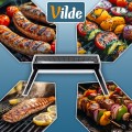 Grill węglowy składany przenośny 77x23x31 cm