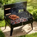 Grill węglowy składany przenośny walizka z przyborami 43x26x29 cm