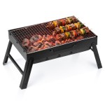 Grill węglowy składany przenośny walizka 51x30x23 cm