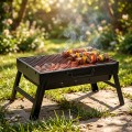 Grill węglowy składany przenośny walizka 51x30x23 cm