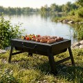 Grill węglowy składany przenośny walizka 51x30x23 cm
