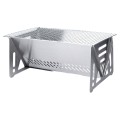 Grill węglowy stalowy składany 40x24x17 cm