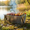 Grill węglowy stalowy składany 40x24x17 cm