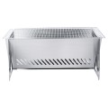 Grill węglowy stalowy składany 40x24x17 cm