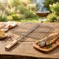 Ruszt do grillowania metalowy 33x29 cm