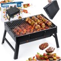 Grill węglowy składany przenośny walizka 40x27,5x20 cm