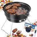 Grill węglowy stalowy składany przenośny 28x26x22 cm