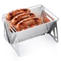 Grill węglowy stalowy składany 21x16,5x12,5 cm