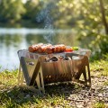 Grill węglowy stalowy składany 21x16,5x12,5 cm