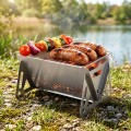 Grill węglowy stalowy składany 21x16,5x12,5 cm