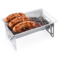 Grill węglowy stalowy składany 28x18x12 cm