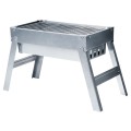 Grill węglowy stalowy składany przenośny 46x21x27 cm