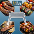 Grill węglowy stalowy składany przenośny 46x21x27 cm