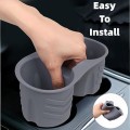 Wkład antypoślizgowy do uchwytu na kubek, Cup Holder silikonowy do Tesla i inne