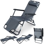 Leżak OGRODOWY plażowy fotel wygodny rozkładany składany regulowany leżanka