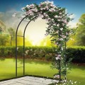 Pergola Ogrodowa Metalowa 235 cm – Łuk Pod Róże, Bluszcz, Winorośl | Tunel dla Roślin Pnących | Dekoracja Do Ogrodu i Działki