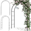 Pergola Ogrodowa Metalowa 235 cm – Łuk Pod Róże, Bluszcz, Winorośl | Tunel dla Roślin Pnących | Dekoracja Do Ogrodu i Działki