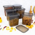 Zestaw Pojemników Kuchennych Vilde 6 szt. 1,85 l – Szczelne, Bez BPA | Do Żywności, Lodówki i Mikrofali | Nowoczesny Organizer