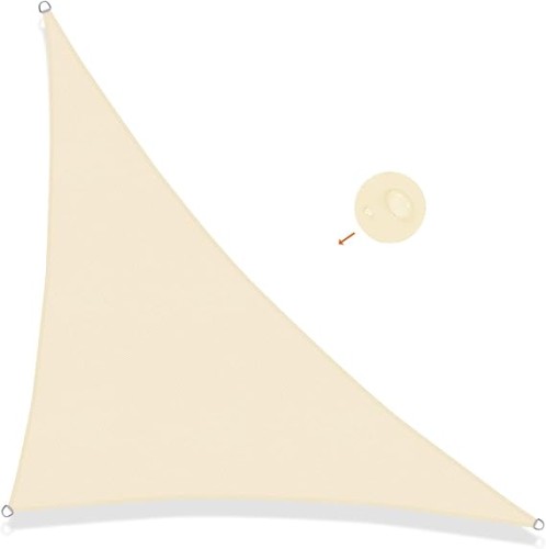 Żagiel przeciwsłoneczny 3x3x3m kremowy 