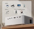 Mini Projektor AKIYO O1 – HD 720P, przenośny, 142", złącza HDMI/USB