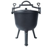 Kociołek żeliwny 10L z pokrywką | ognisko, grill, palenisko, kemping