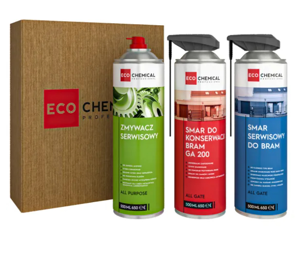 Zestaw serwisowy do bram smarowanie i konserwacja 3x500ml