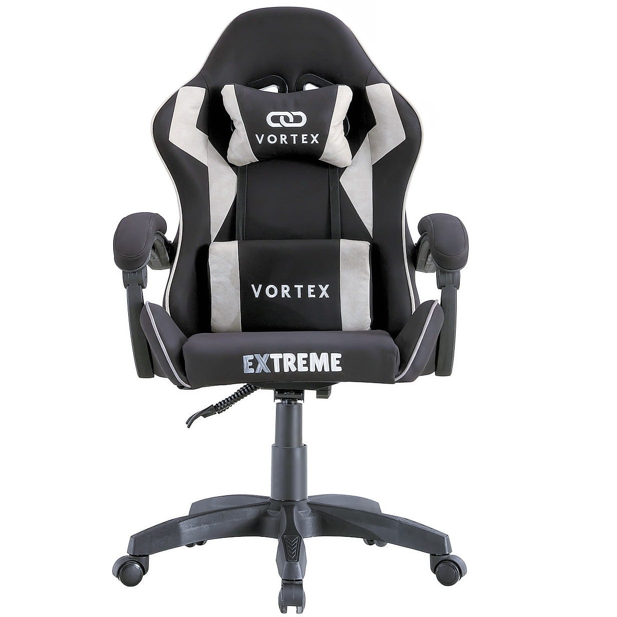 Fotel gamingowy EXTREME Vortex Light Gray – tkanina, ergonomia, regulacja