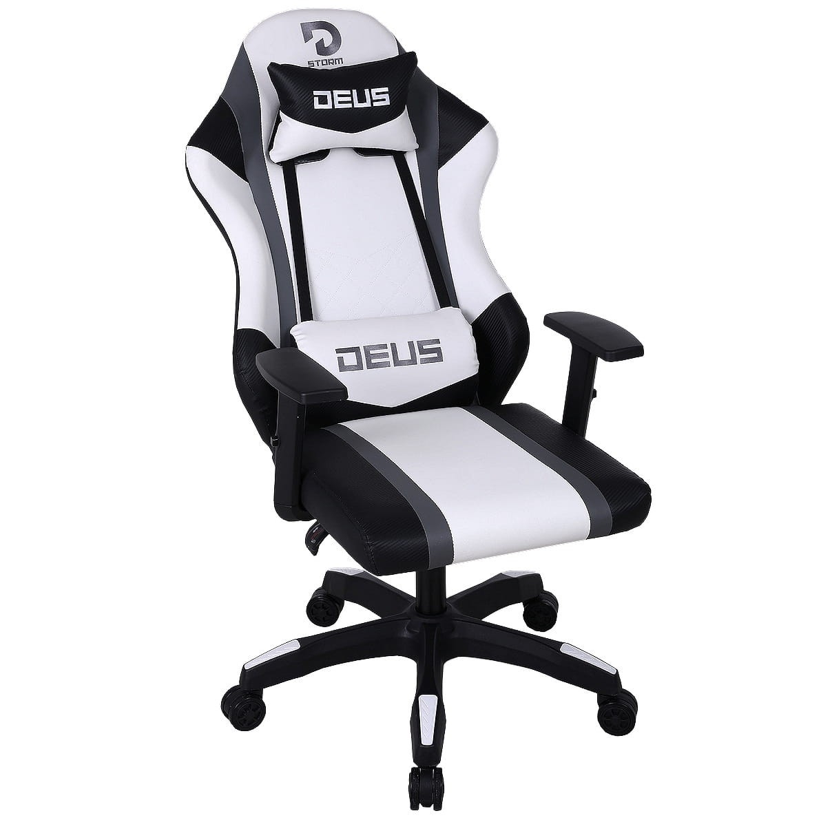 Fotel gamingowy DEUS Storm – ergonomia, regulacja, poduszki, design