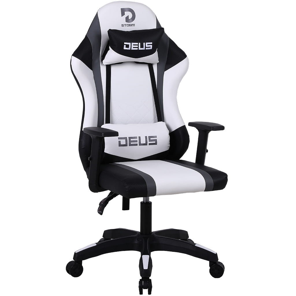 Fotel gamingowy DEUS Storm – ergonomia, regulacja, poduszki, design