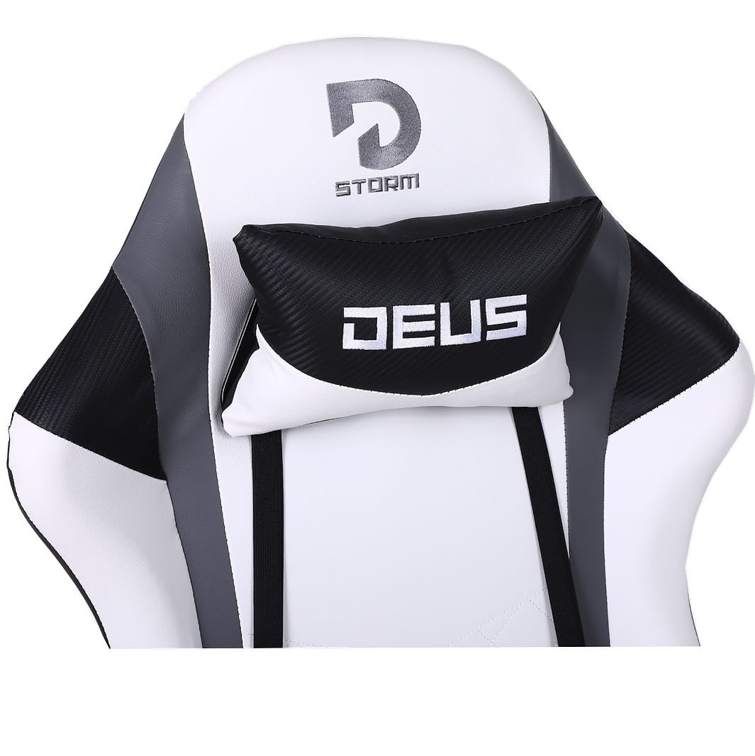 Fotel gamingowy DEUS Storm – ergonomia, regulacja, poduszki, design