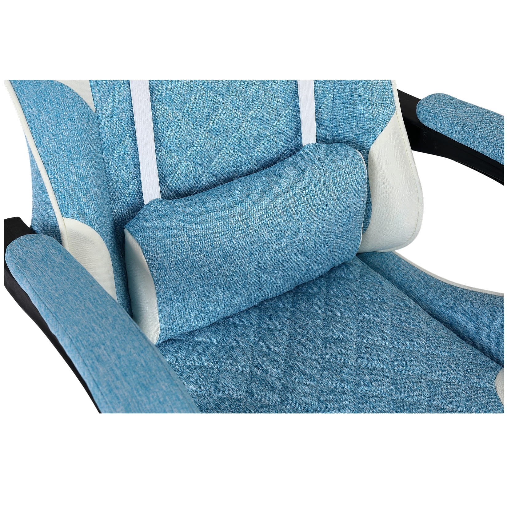 Fotel gamingowy INFINI Core – tkanina, podnóżek, ergonomia, poduszki