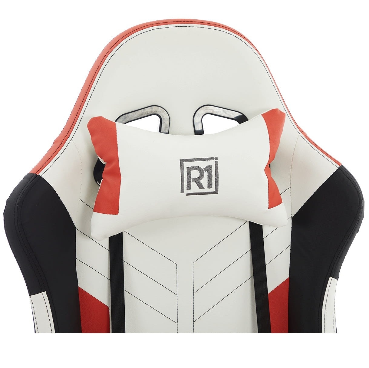 Fotel Gamingowy EXTREME R1 Red Podnóżek, Poduszki, Eco Skóra Premium
