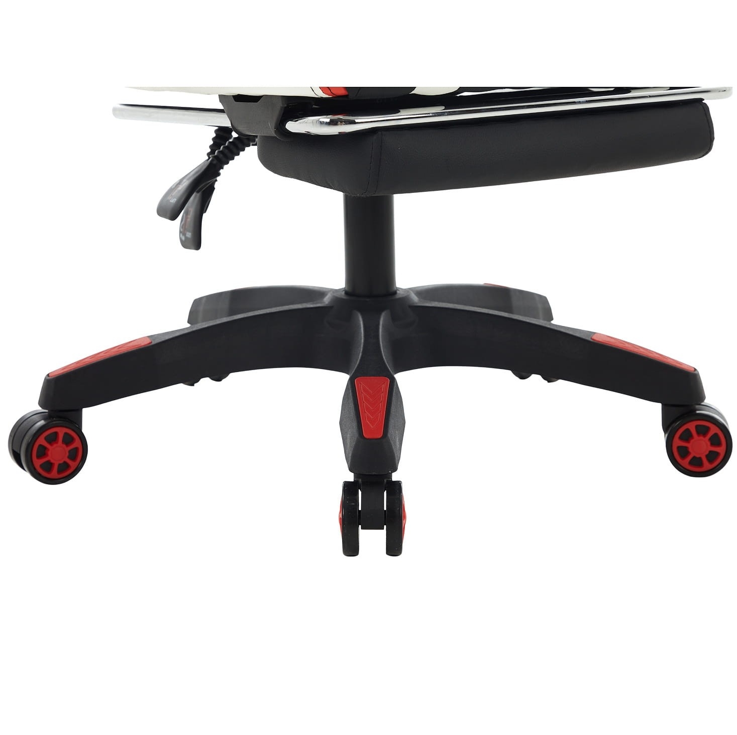 Fotel Gamingowy EXTREME R1 Red Podnóżek, Poduszki, Eco Skóra Premium
